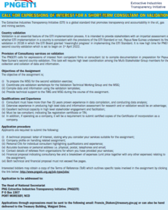 Calling for Expression of Interest